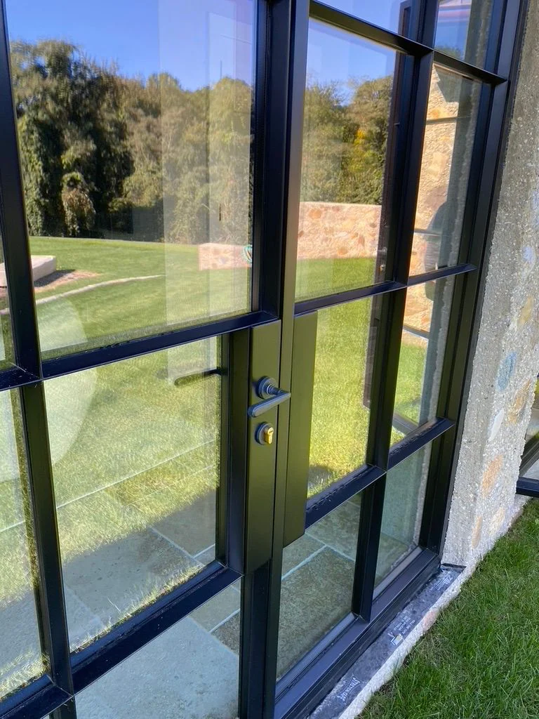 black thermally broken steel doors mixlegno southampton window doors black thermally broken steel doors mixlegno southampton window doors