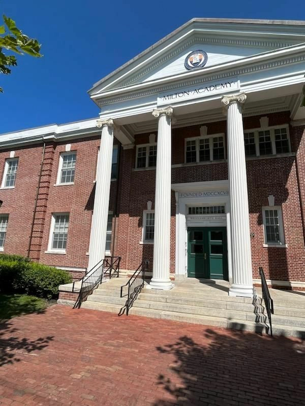 Milton Academy wood COLUMNS white wigglesworth hall 1 Milton Academy wood COLUMNS white wigglesworth hall 1