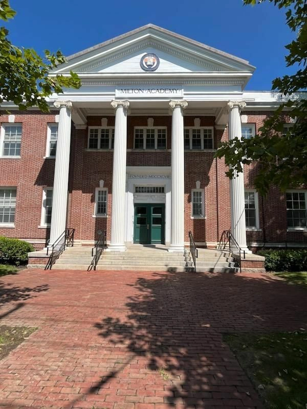 Milton Academy wood COLUMNS white wigglesworth hall 2 Milton Academy wood COLUMNS white wigglesworth hall 2