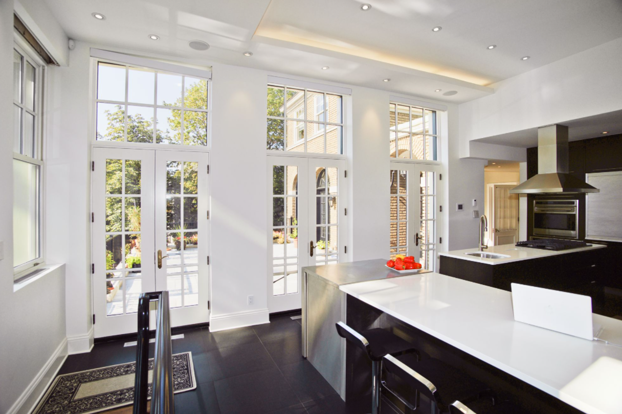 Steel custom door in Hampton Bays, NY, home provided by Rockman Windows & Doors