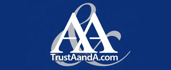 A & A Remodeling logo, white and gray, against a blue background.